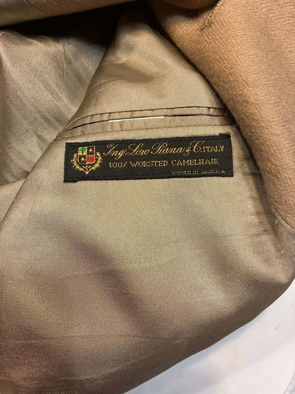 Vintage Nordstrom Men's Tan Camel Hair Sport Coat Blazer Made in USA